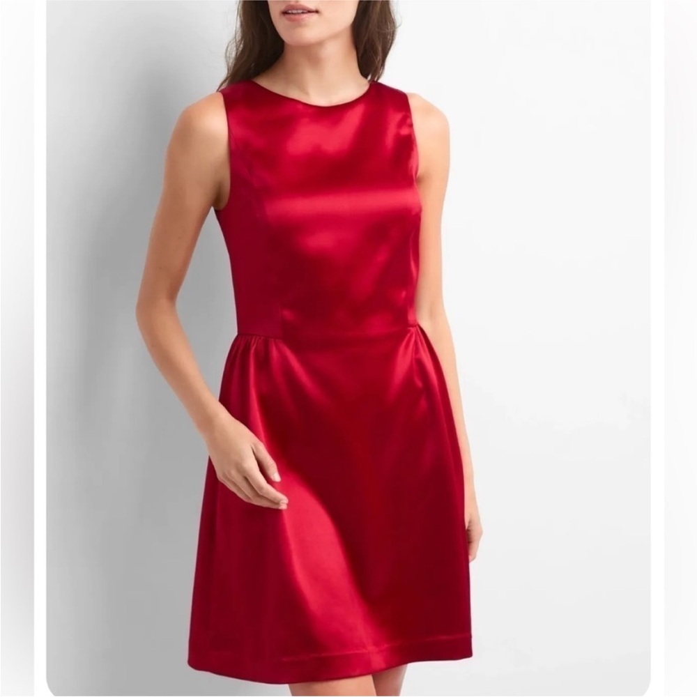 GAP Red Satin Mini Dress